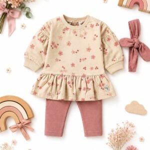 Conjunto bebé con diadema baby bol