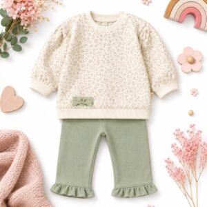 Conjunto bebé estampado floral baby bol